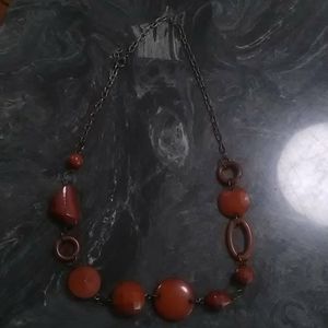 Handmade, wooden necklace
